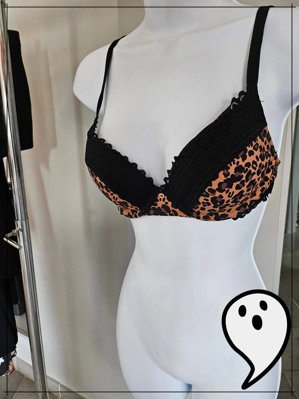 soutien gorge léopard rougegorge 85C neuf